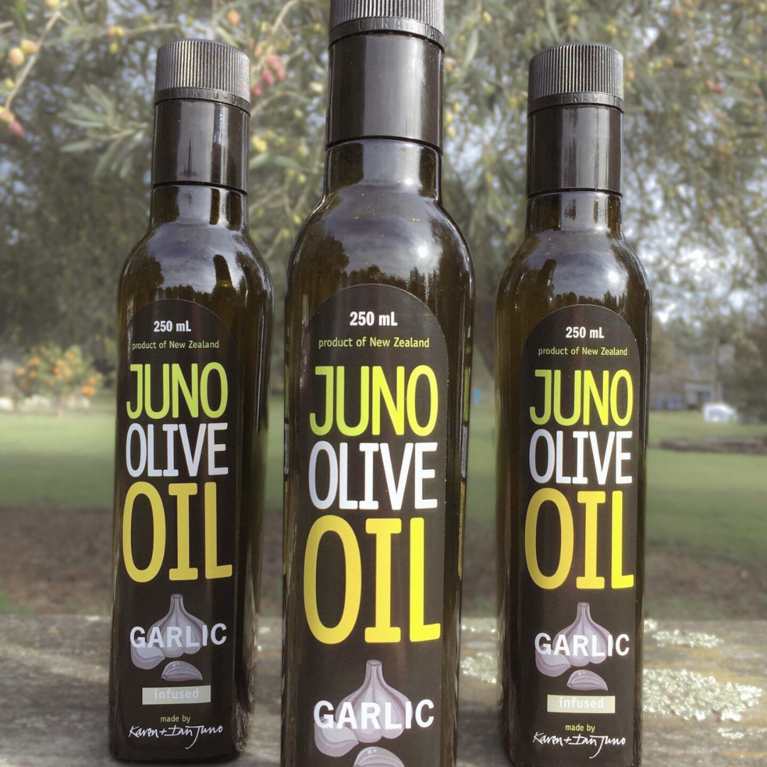 Juno Olives | Garlic Infused Olive Oil