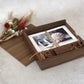 Wooden Photo Box with USB Slot + Engraved Lid - Bespoke Gift Boxes